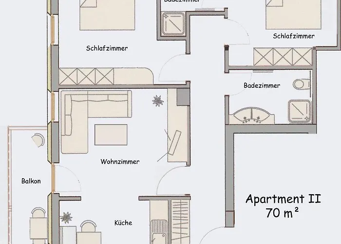 アパート Haus Zur Muehle *